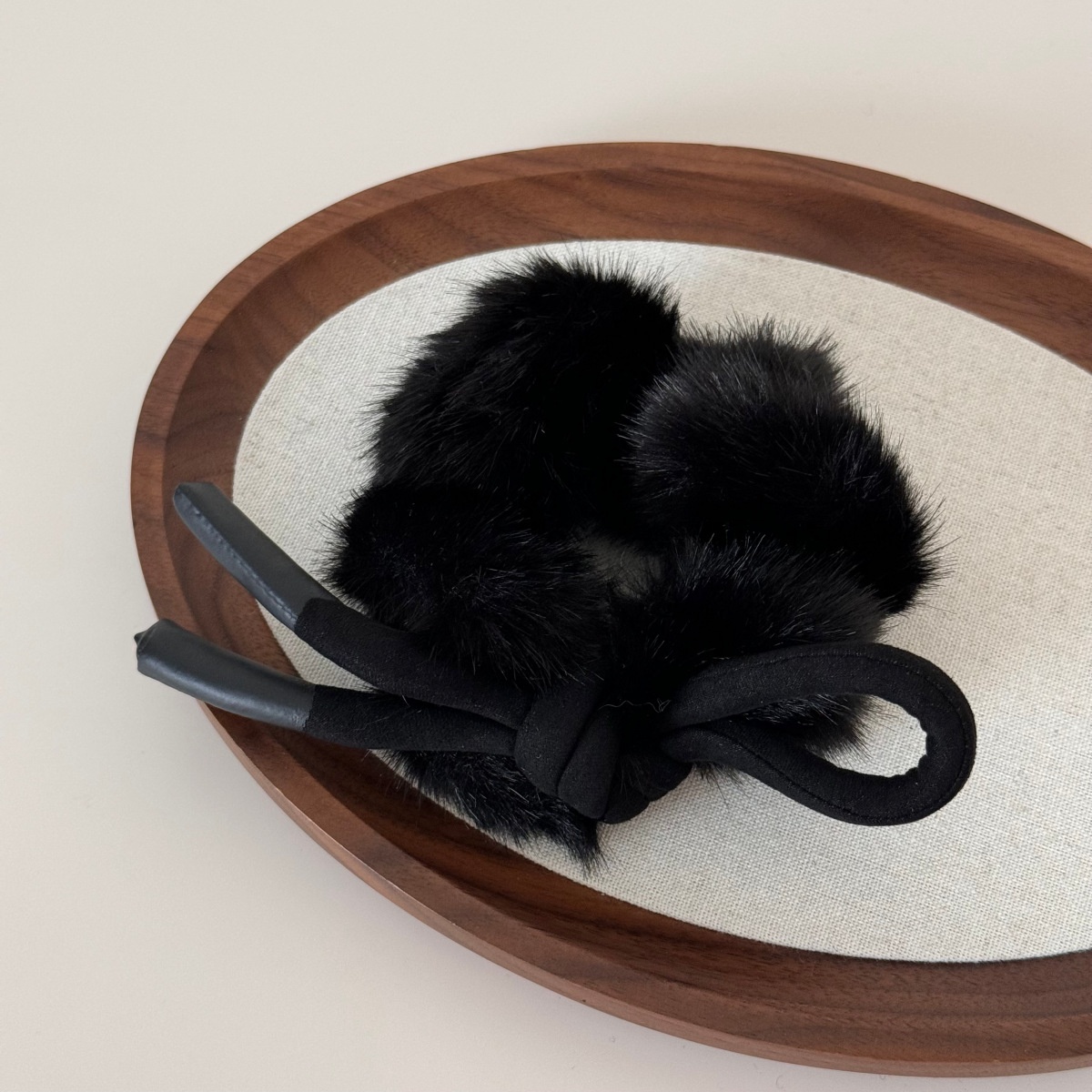 Women's Winter Flannel Ponytail Hair Ties Large Bowknot Multicolor