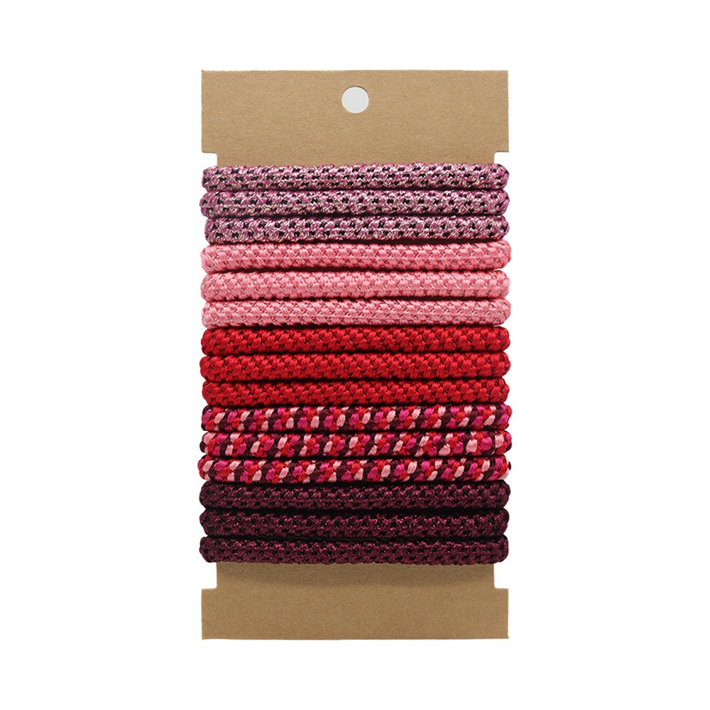 Women's Elastic Braided Ponytail Hair Ties Retro Embroidered Mesh