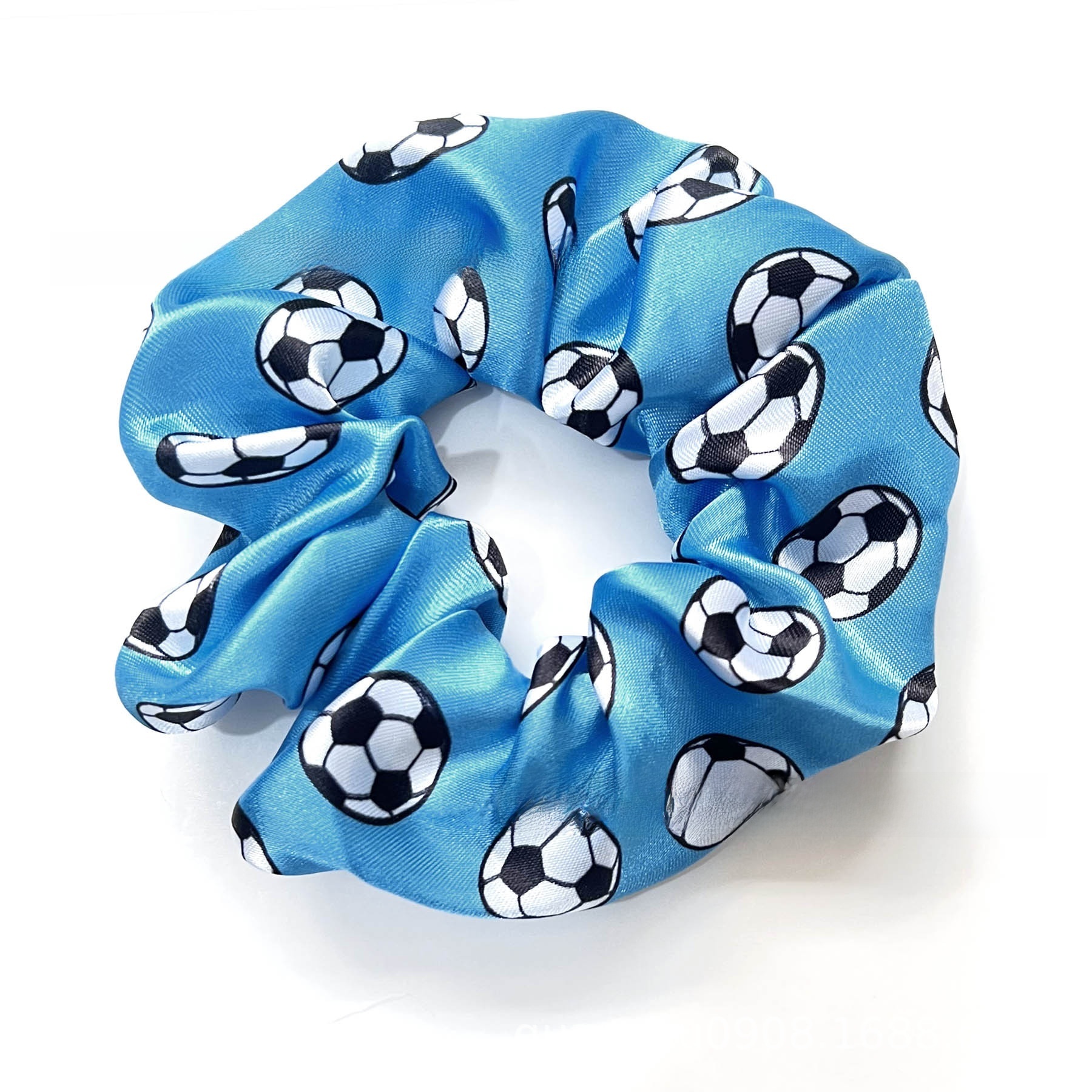 Women's Cloth Bubble Braid Hair Tie For Commute Multicolor Football