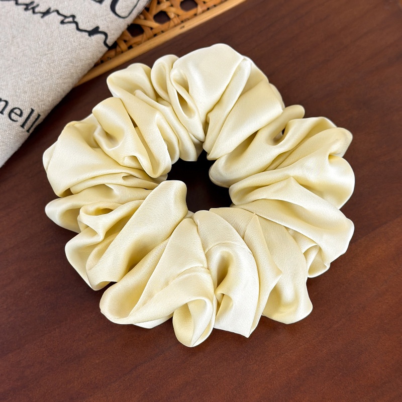 Women's Romantic Cloth Hair Scrunchie For All Seasons Solid Color