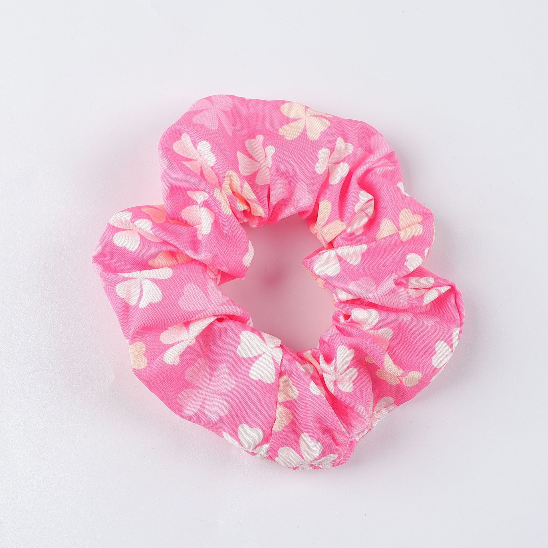 Women's Cloth Bow Elastic Hair Tie Daily Accessory Four-Leaf Clover