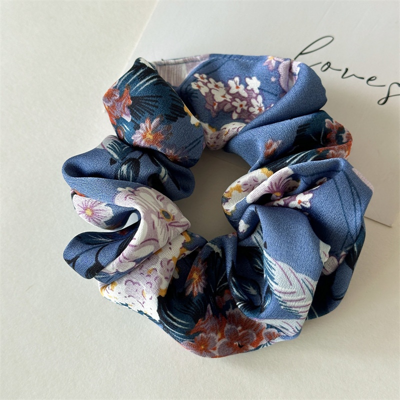 Women's Elegant Daily Banquet Cloth Hair Scrunchie Floral Pattern