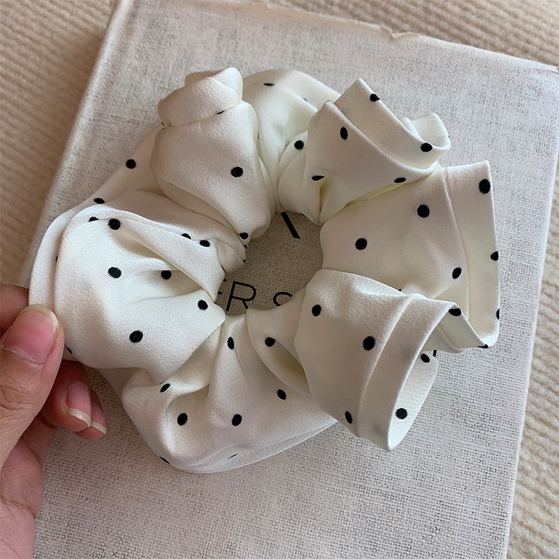 Women's Classic Holiday Cloth Hair Tie Ponytail Holder Solid Color