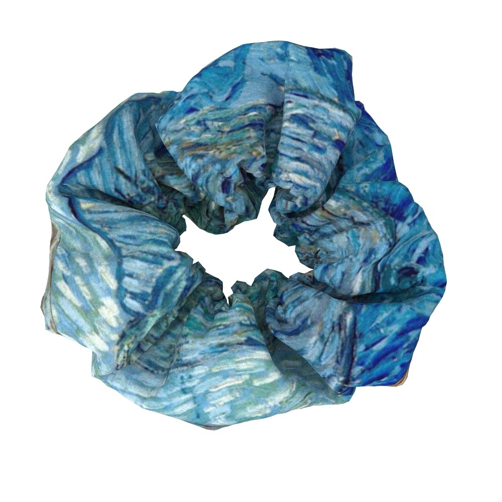 Women's Sweet Cloth Hair Ties Retro Van Gogh Floral Oil Painting