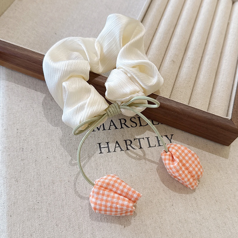 Women's Elegant Fabric Banquet Elastic Hair Band Solid Color