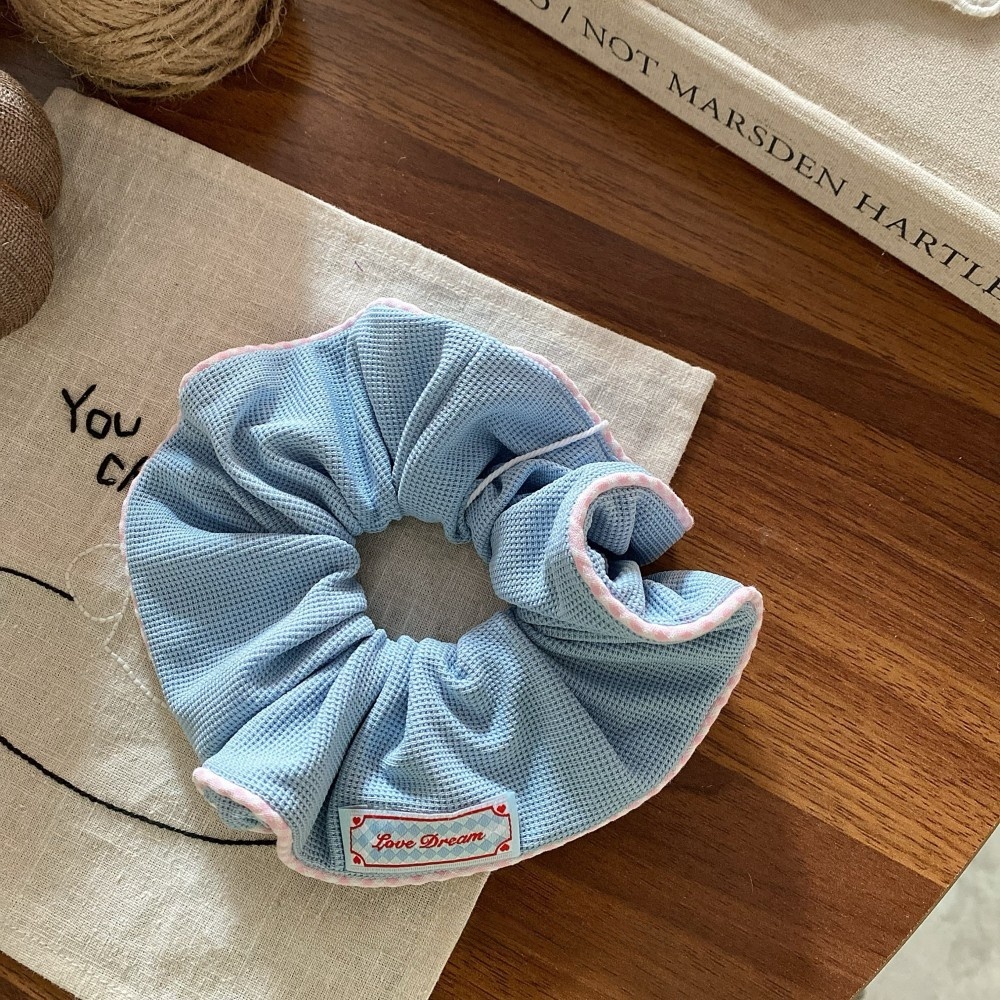 Women's Sweet Cloth Spring Hair Tie Rubber Band Colorful Pink Red Blue Yellow