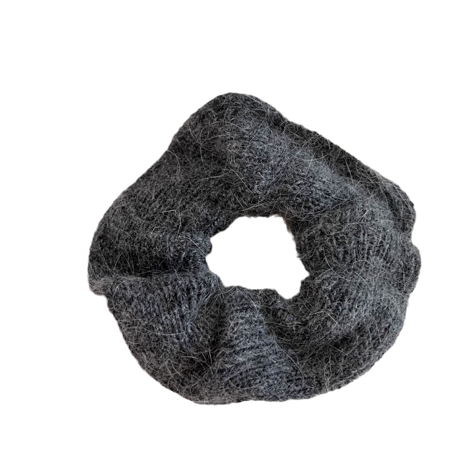 Women's Soft Knitted Yarn Hair Tie Autumn Winter Lazy Style Ponytail Band