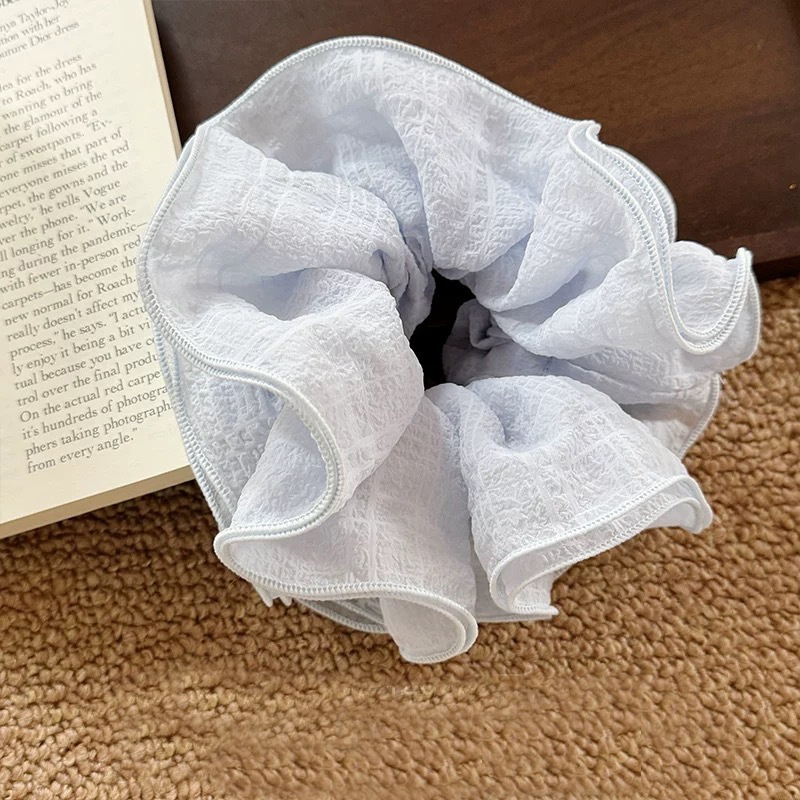 Women's Elegant Fabric Banquet Elastic Hair Band Solid Color