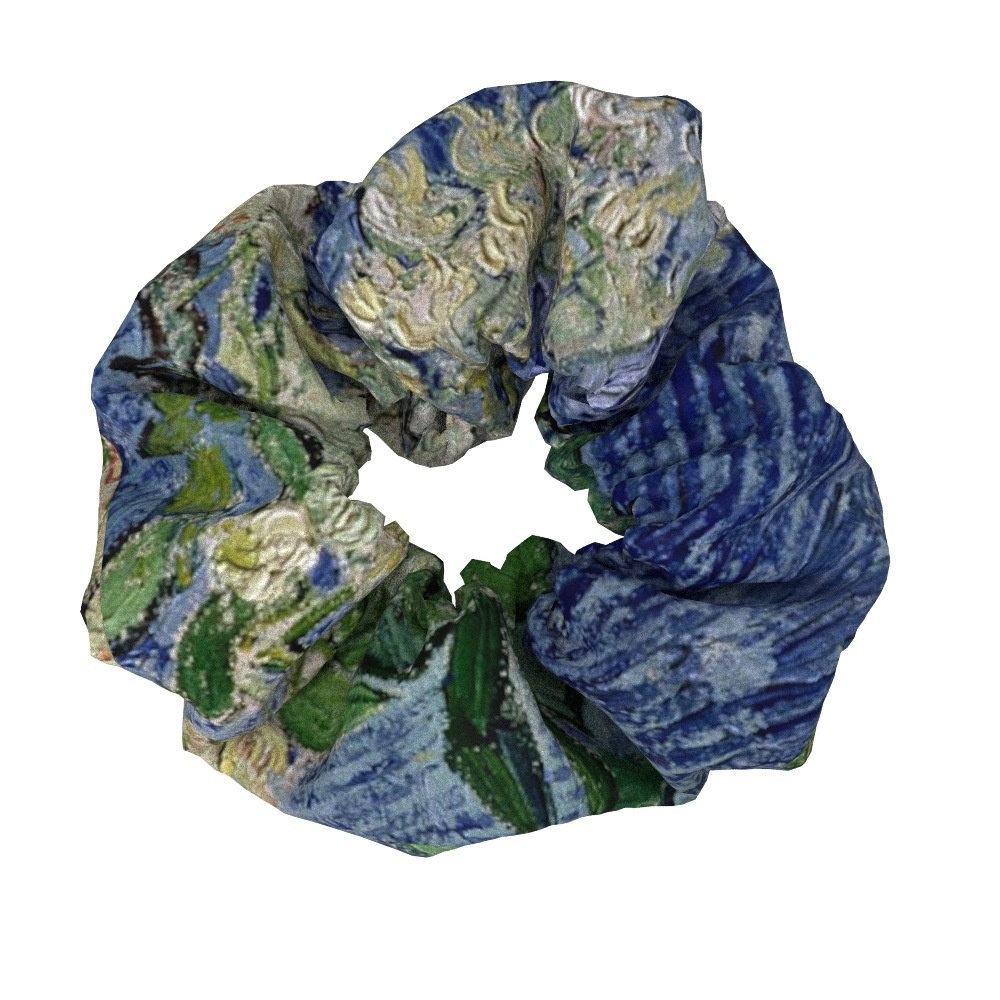 Women's Sweet Cloth Hair Ties Retro Van Gogh Floral Oil Painting