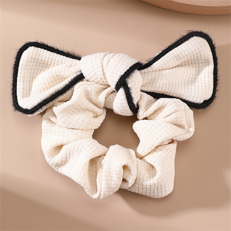 Women's Winter Cozy Plush Elastic Cloth Hairband Simple Bow Knot