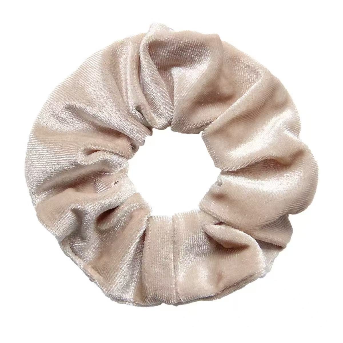 Women's Soft Cloth Hair Tie Basic Solid Color Elastic for Daily Wear