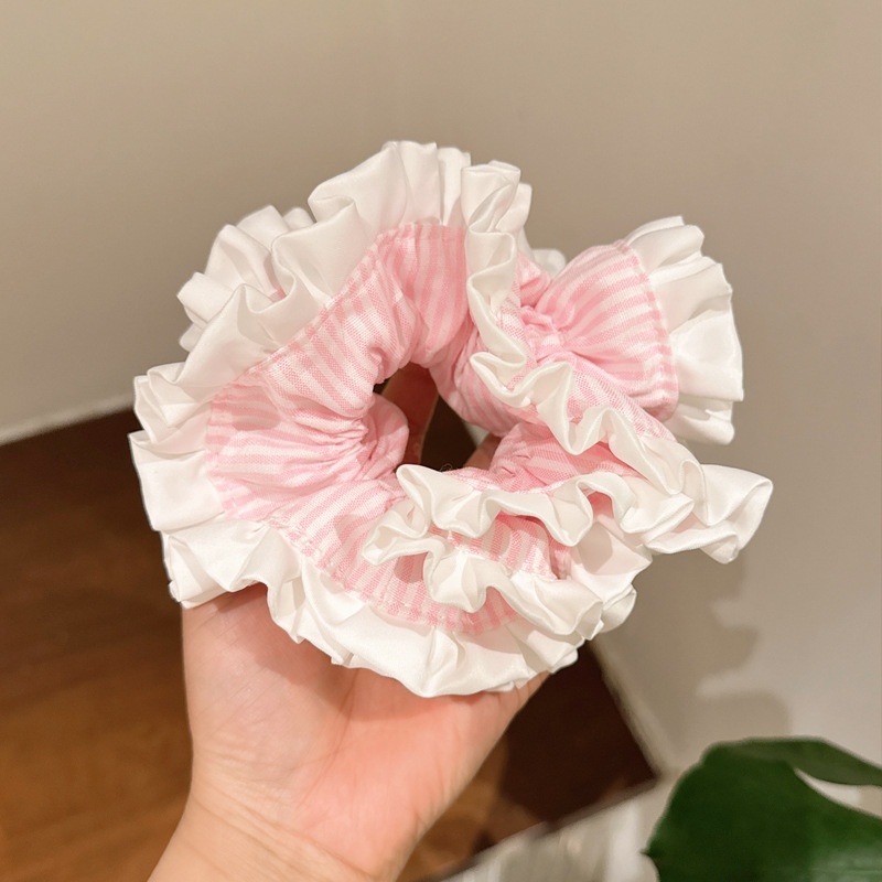 Women's Elegant Fabric Banquet Elastic Hair Band Solid Color