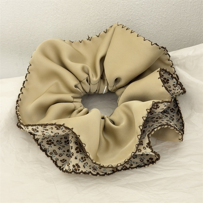 Women's Soft Cloth Spring Hair Tie Scrunchie Ditsy Floral Print