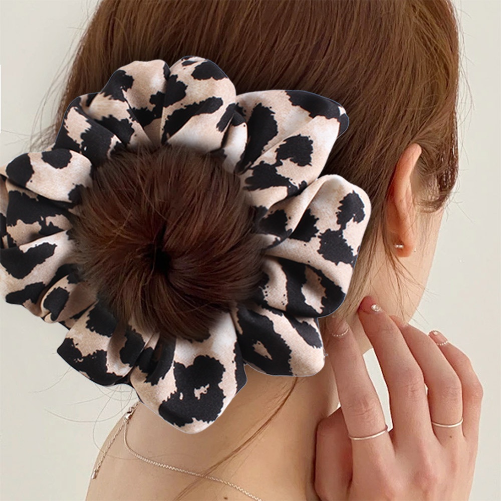 Women's Daily Holiday Cloth Hair Scrunchie Vintage Leopard Print