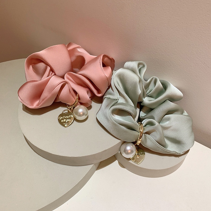 Women's Classic Daily Wear Cloth Hair Tie Scrunchie Solid Color