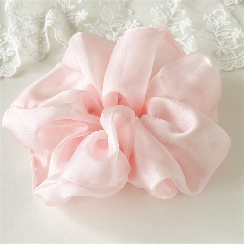 Women's Elegant Simple Gauze Holiday Casual Hair Tie Solid Color