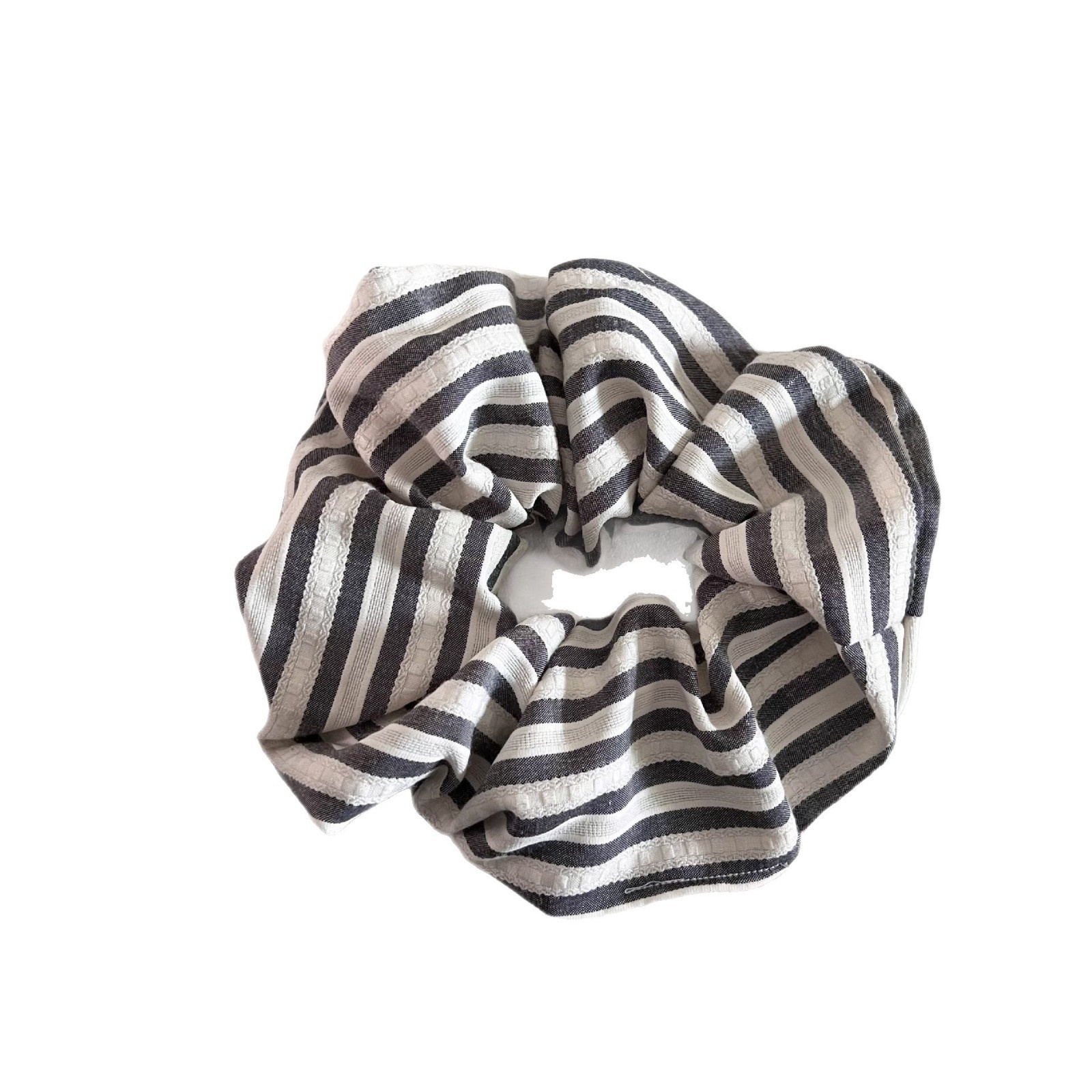 Women & Girls Daily Cloth Ball Hair Tie Ponytail Holder Colorful Striped