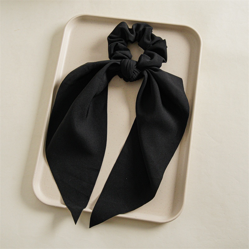 Women's Elegant Nylon Hair Tie for Casual Holiday Solid Color