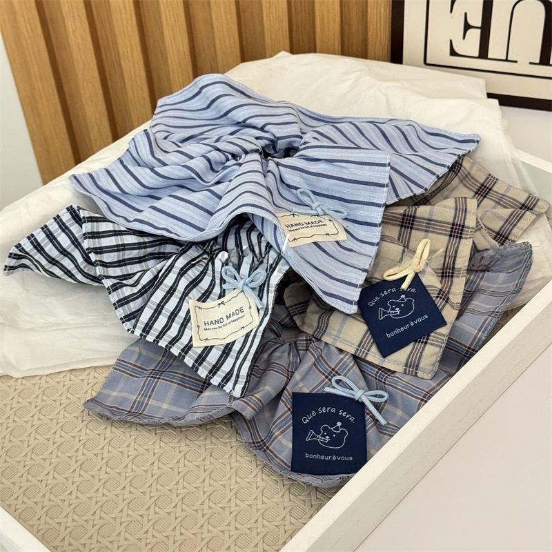 Women's Everyday Cloth Bowknot Hair Scrunchies Retro Checkered Plaid