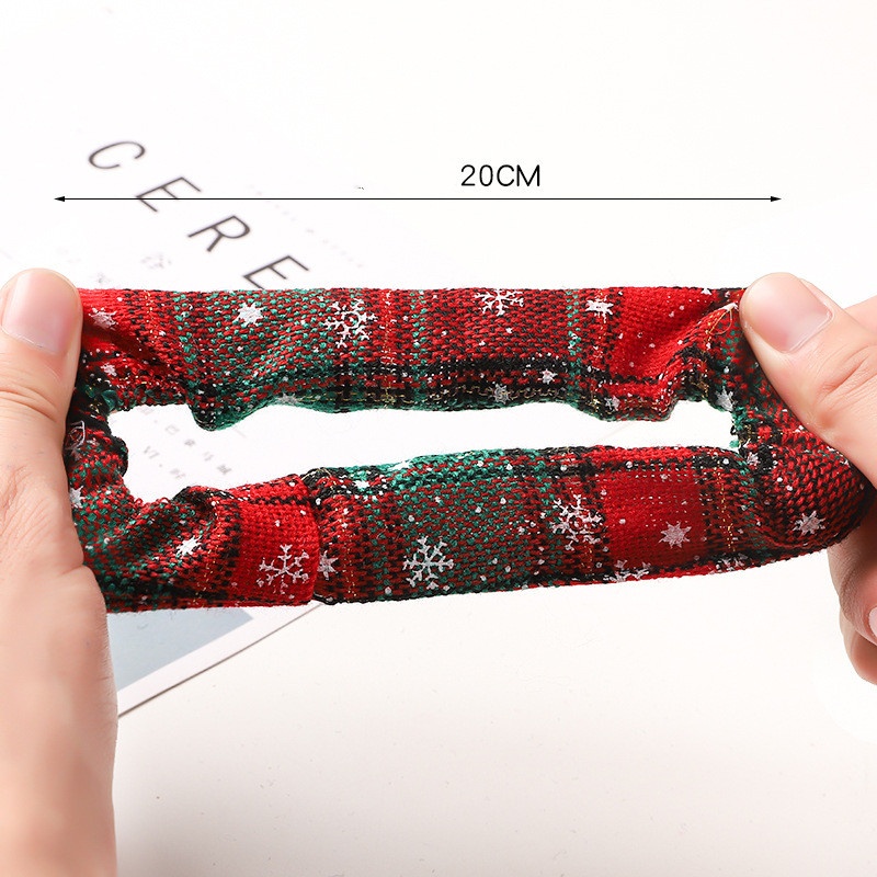 Women's Daily Cloth Hair Tie Scrunchie Retro Geometric Plaid