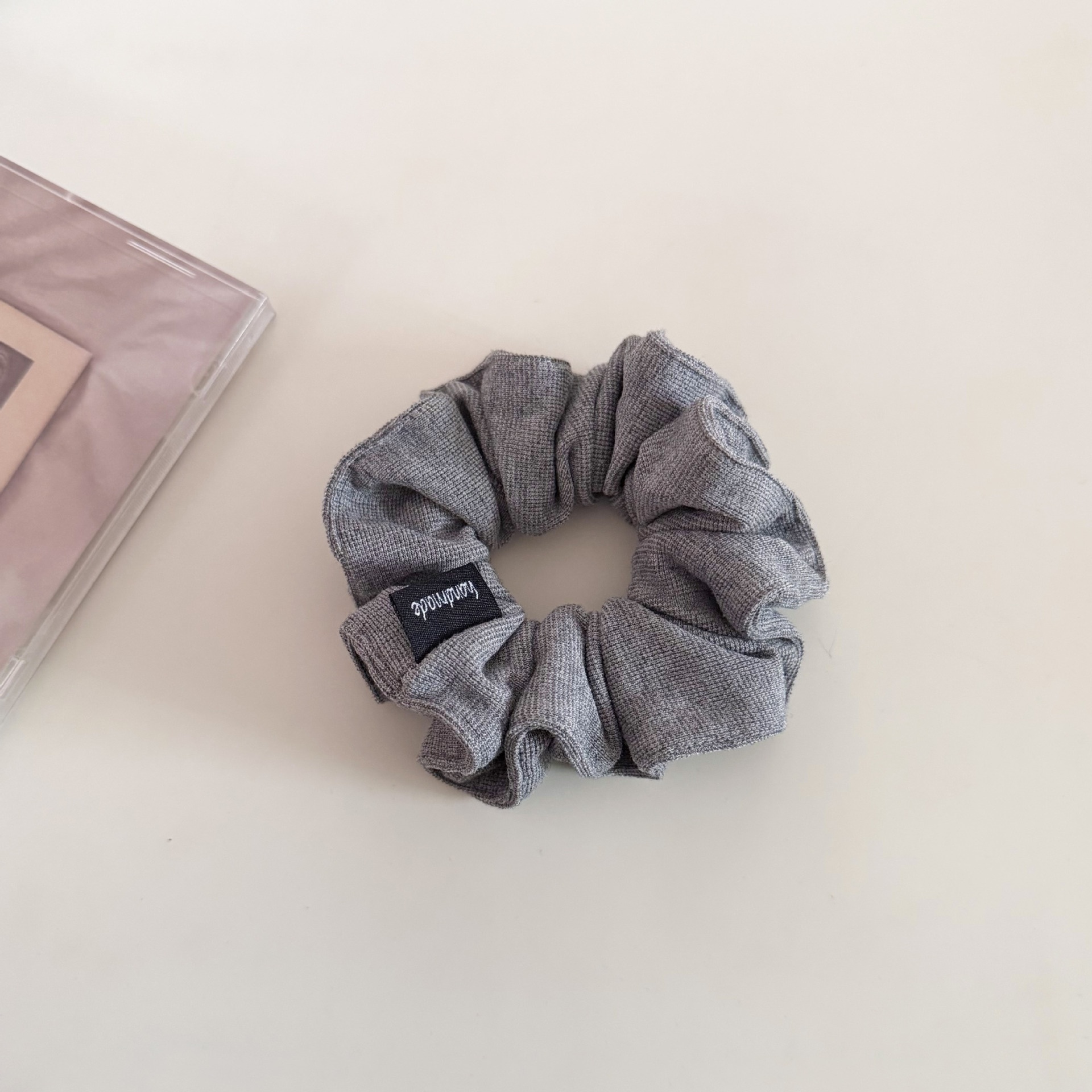 Women Soft Knitted Scrunchie Low Ponytail Hair Rope Solid Color