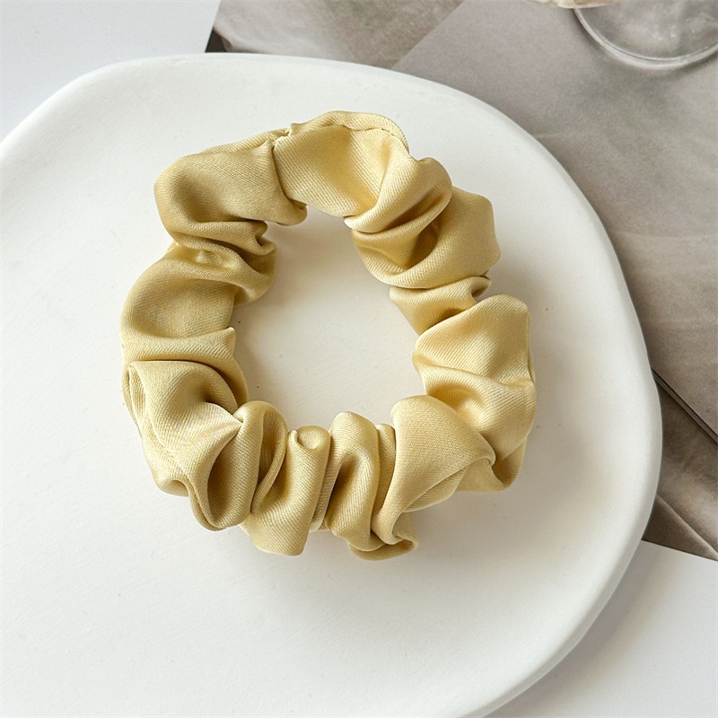 Women's High Elastic Summer Ponytail Scrunchie Hair Tie Solid Color
