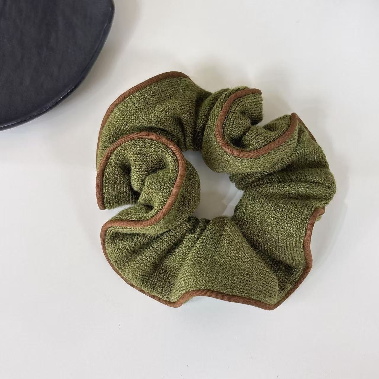 Women's Versatile Cotton Hair Scrunchies Ditsy Floral & Solid Color