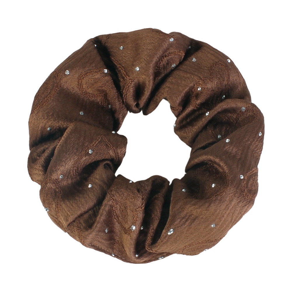 Women's Simple Rhinestone Denim Bubble Braid Hair Tie Spring Light Blue