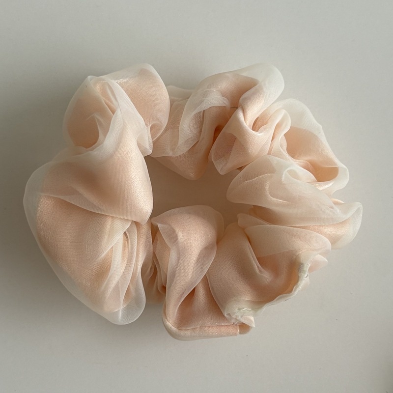 Women's Elegant Double Layer Mesh Hair Tie Gentle Gauze Ponytail for Thin Hair