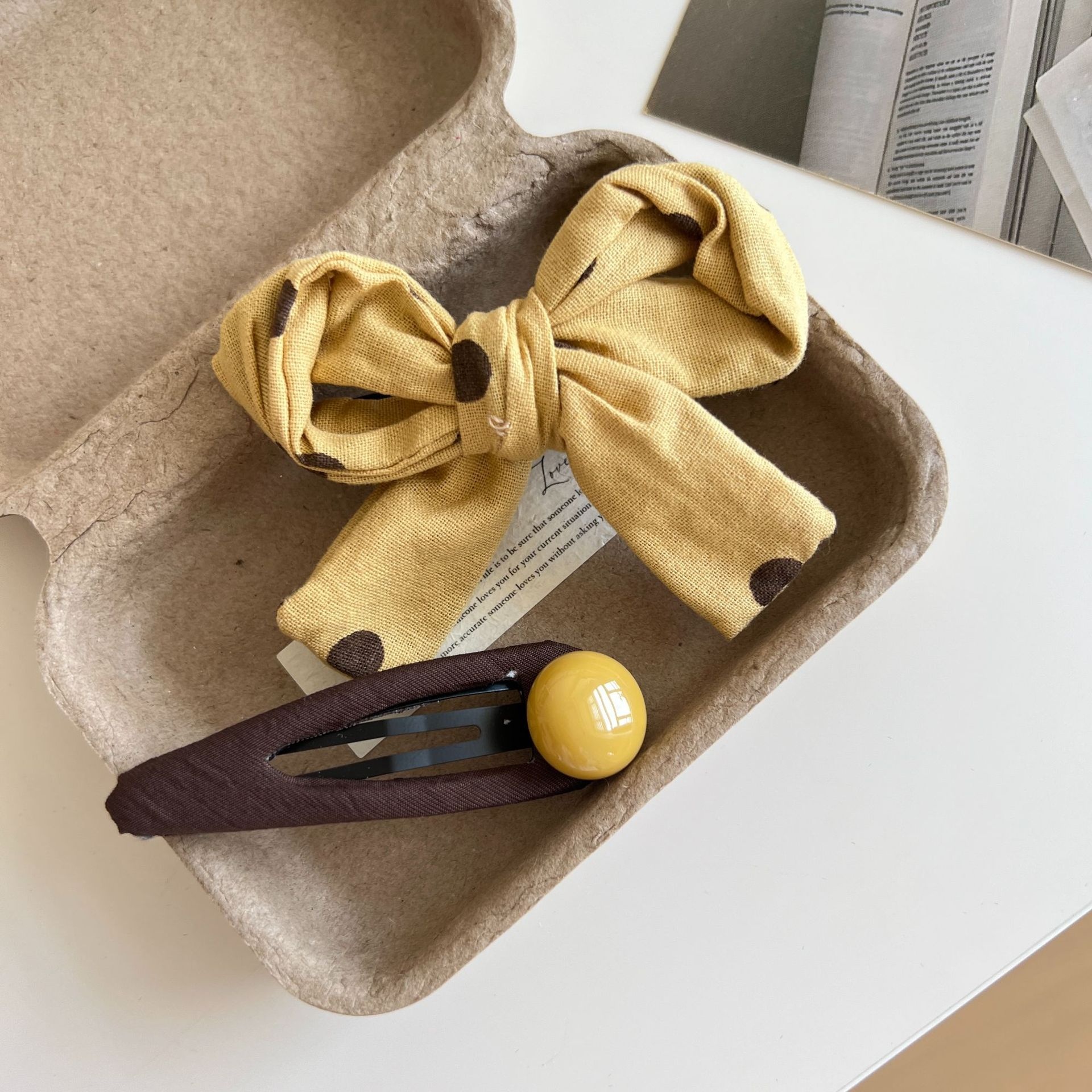 Women's Summer Satin French Retro Oversized Scrunchie Hair Tie Polka Dot