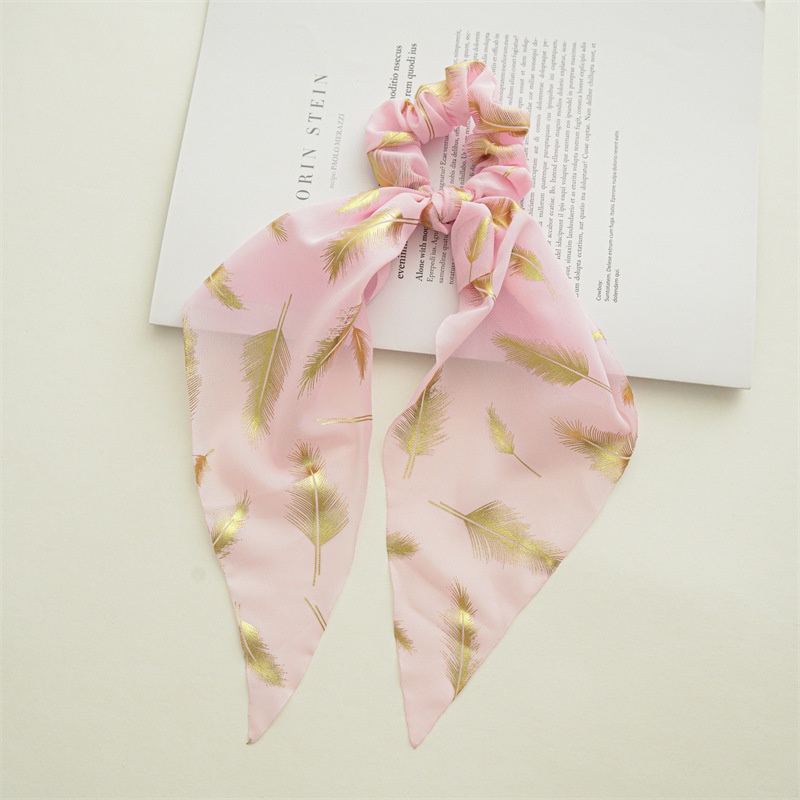 Women's Elastic Hair Tie Pastoral Feather Cloth Daily Scrunchie