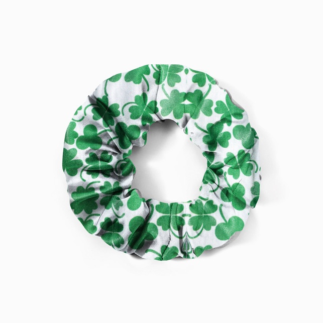 Women's St. Patrick's Elastic Cloth Headband Green Shamrock Print