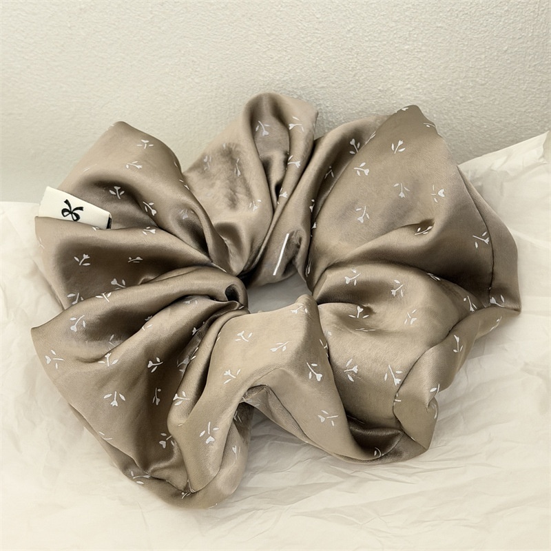 Women's Elegant Ditsy Floral Satin Headband with Large Bow Hair Accessory