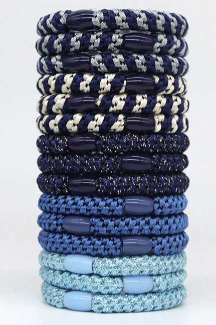 Women's Elastic Braided Ponytail Hair Ties Retro Embroidered Mesh