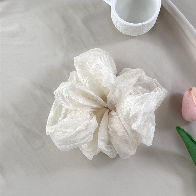 Women's Mesh Pleated Hair Ring Gentle Japanese Cloth Elastic Scrunchie Tie