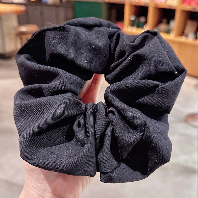 Women's Elegant Fabric Banquet Elastic Hair Band Solid Color