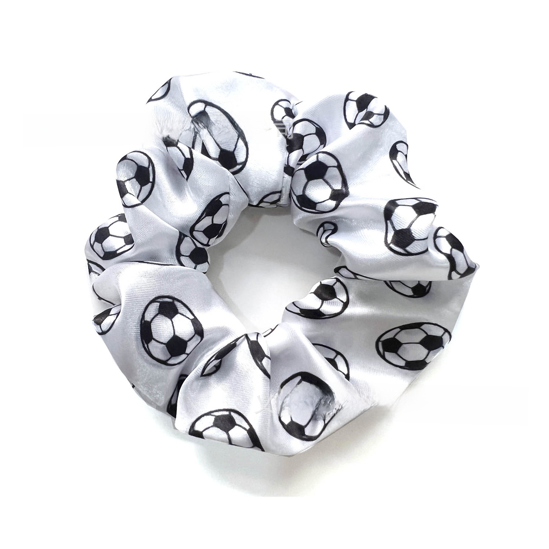 Women's Cloth Bubble Braid Hair Tie For Commute Multicolor Football