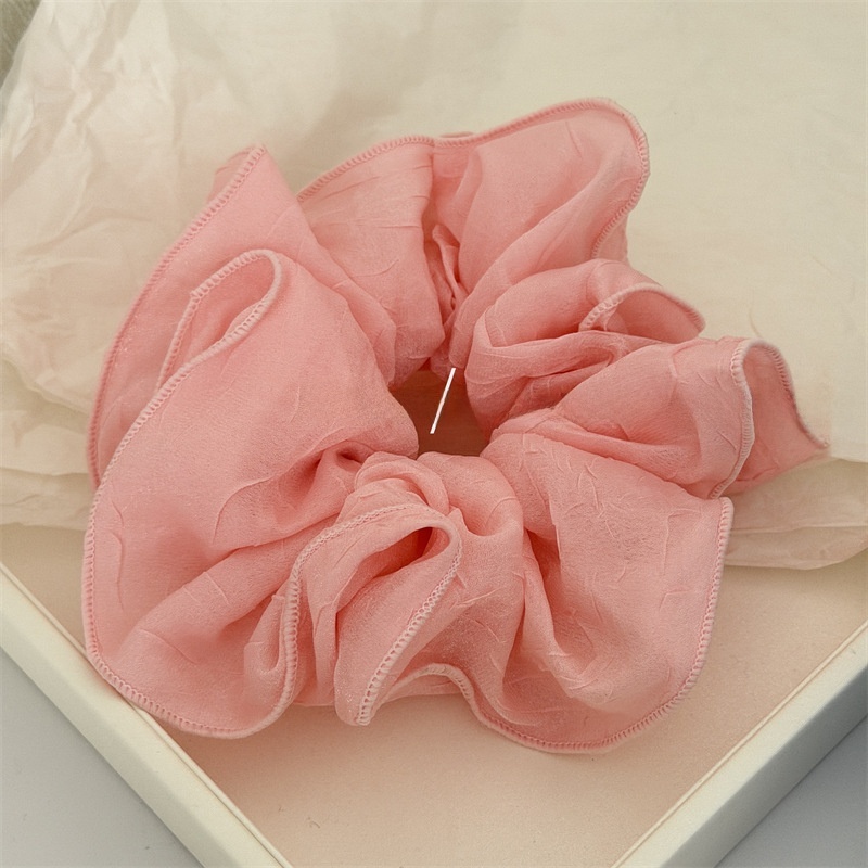 Women's Lock Stitching Solid Color Fabric Hair Band Spring Summer Hair Bun