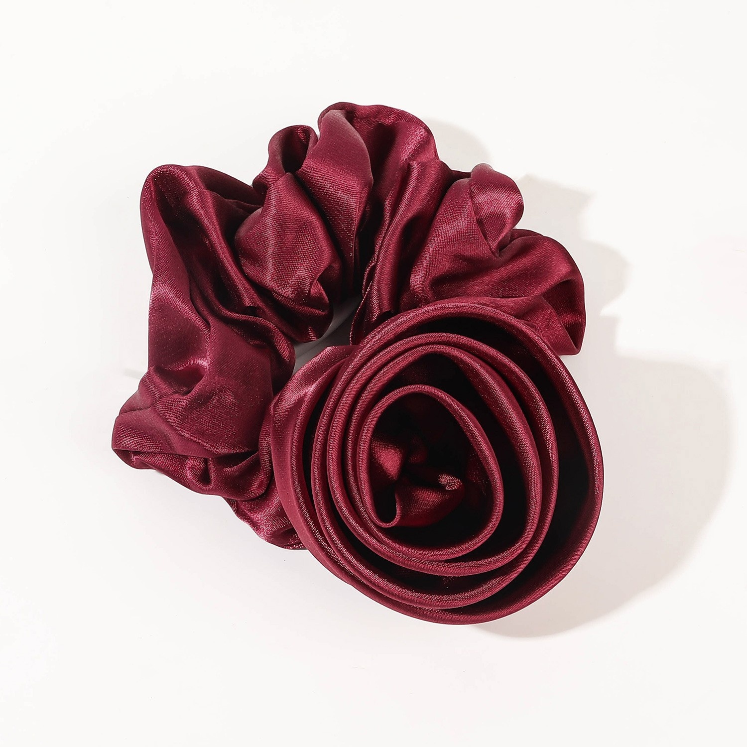 Women's Sweet Valentine Party Hair Tie Romantic Rose Flower Pattern