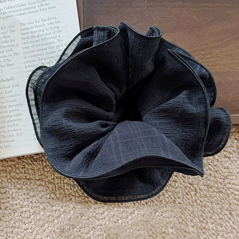 Women's Elegant Fabric Banquet Elastic Hair Band Solid Color