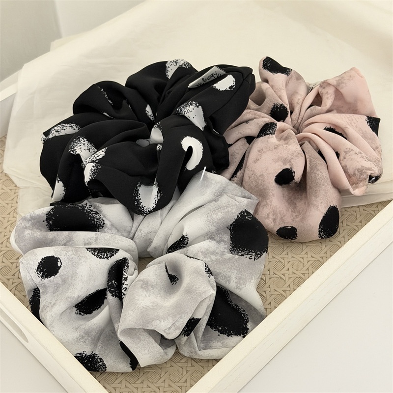 Women's Minimalist Watermark Print Fabric Hairband Multi-color Large Tie