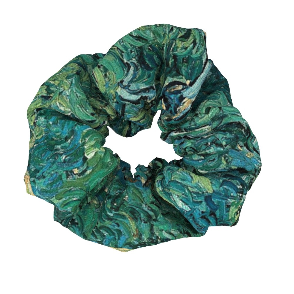 Women's Sweet Cloth Hair Ties Retro Van Gogh Floral Oil Painting