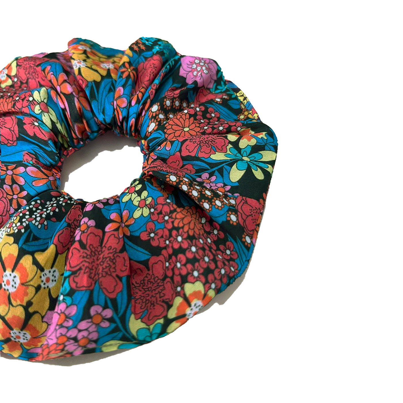 Women's Spring Boho Cotton Rubber Hair Band Multicolor Ditsy Floral