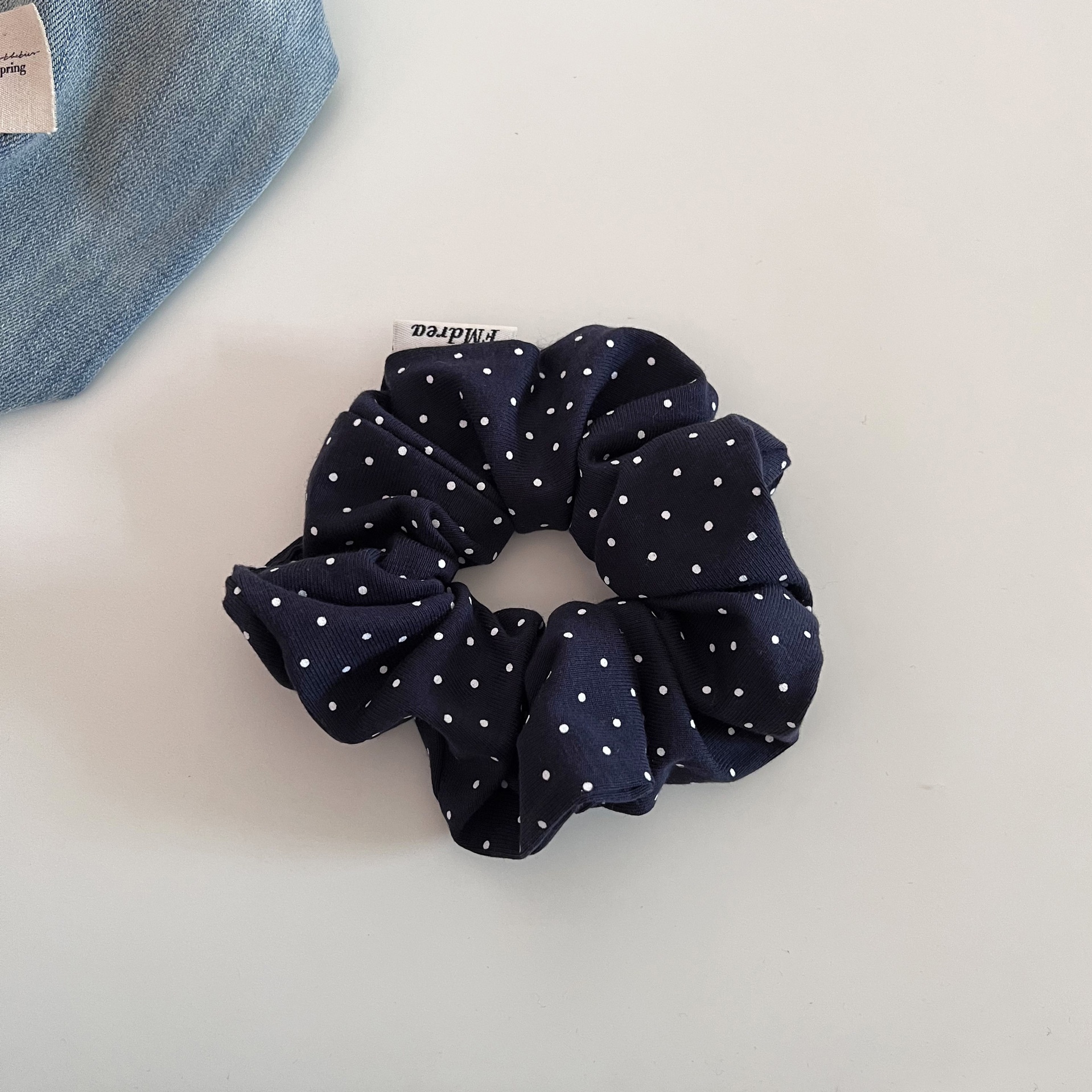 Women's Sweet Floral Polka Dot Cloth Hair Ties for Versatile Low Bun Styling