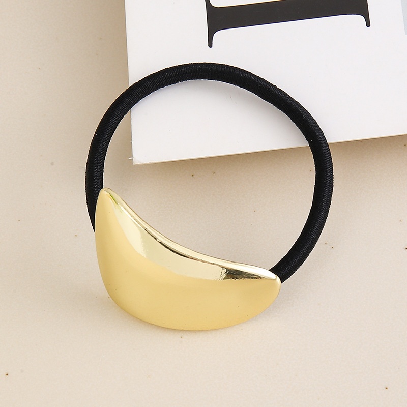 Women Metal Hair Ties Cold Tone Retro Geometric Star Heart