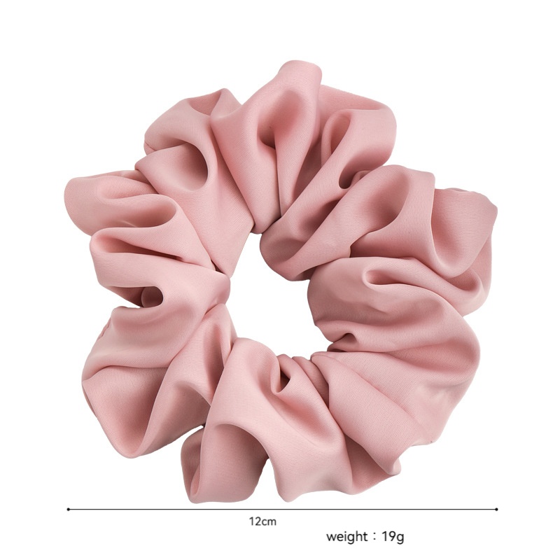 Women's Romantic Cloth Hair Scrunchie For All Seasons Solid Color