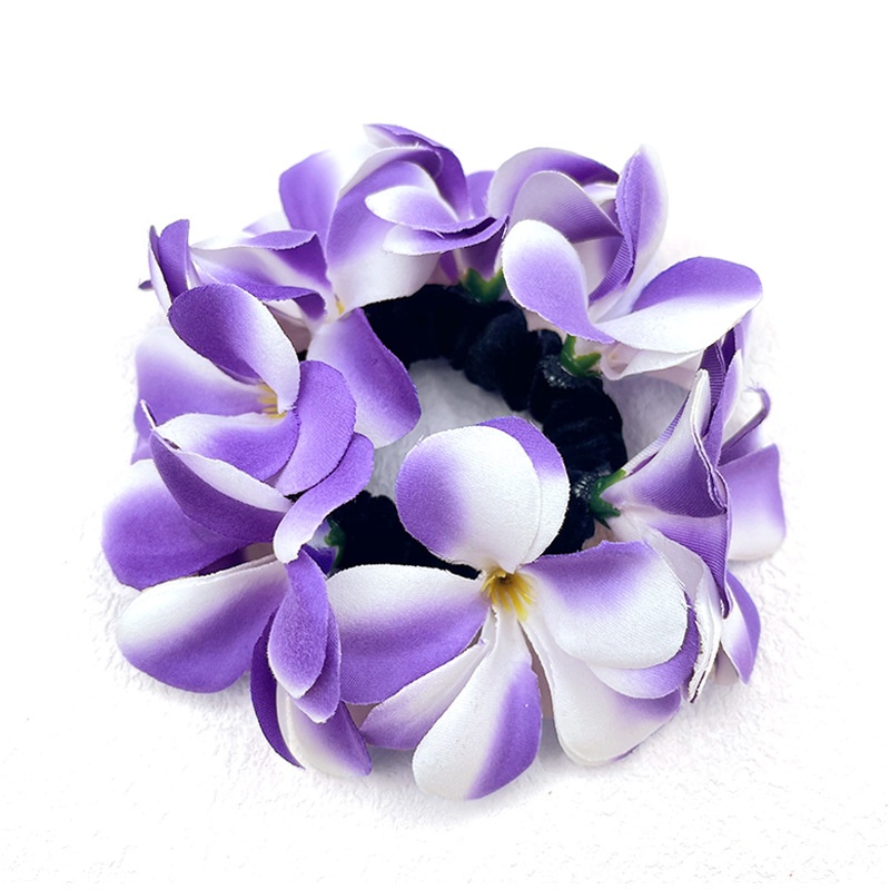 Women's Sweet Vacation Cloth Hair Tie in Elegant Floral Pattern