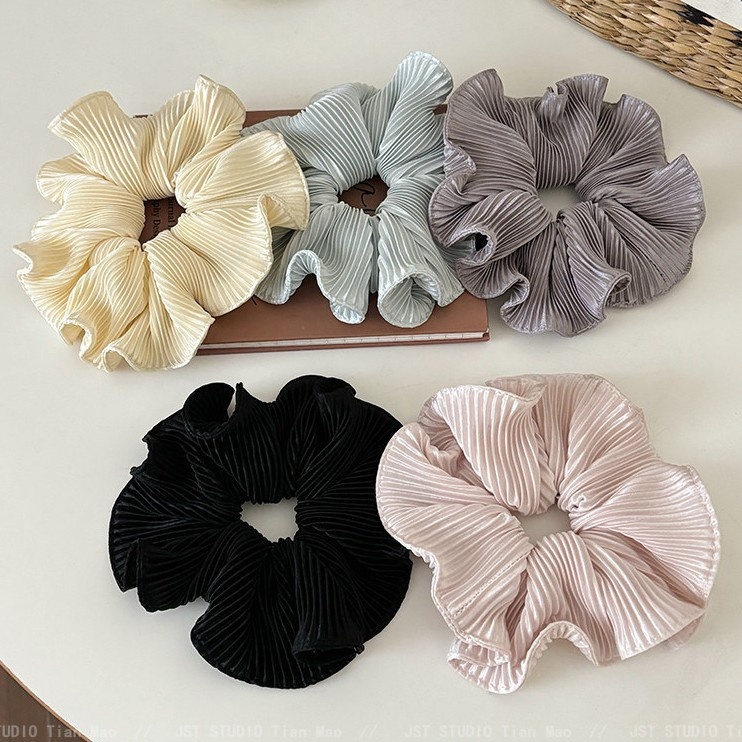 Women's Soft Cloth Hair Tie, Stylish Solid Color All-Season Accessory