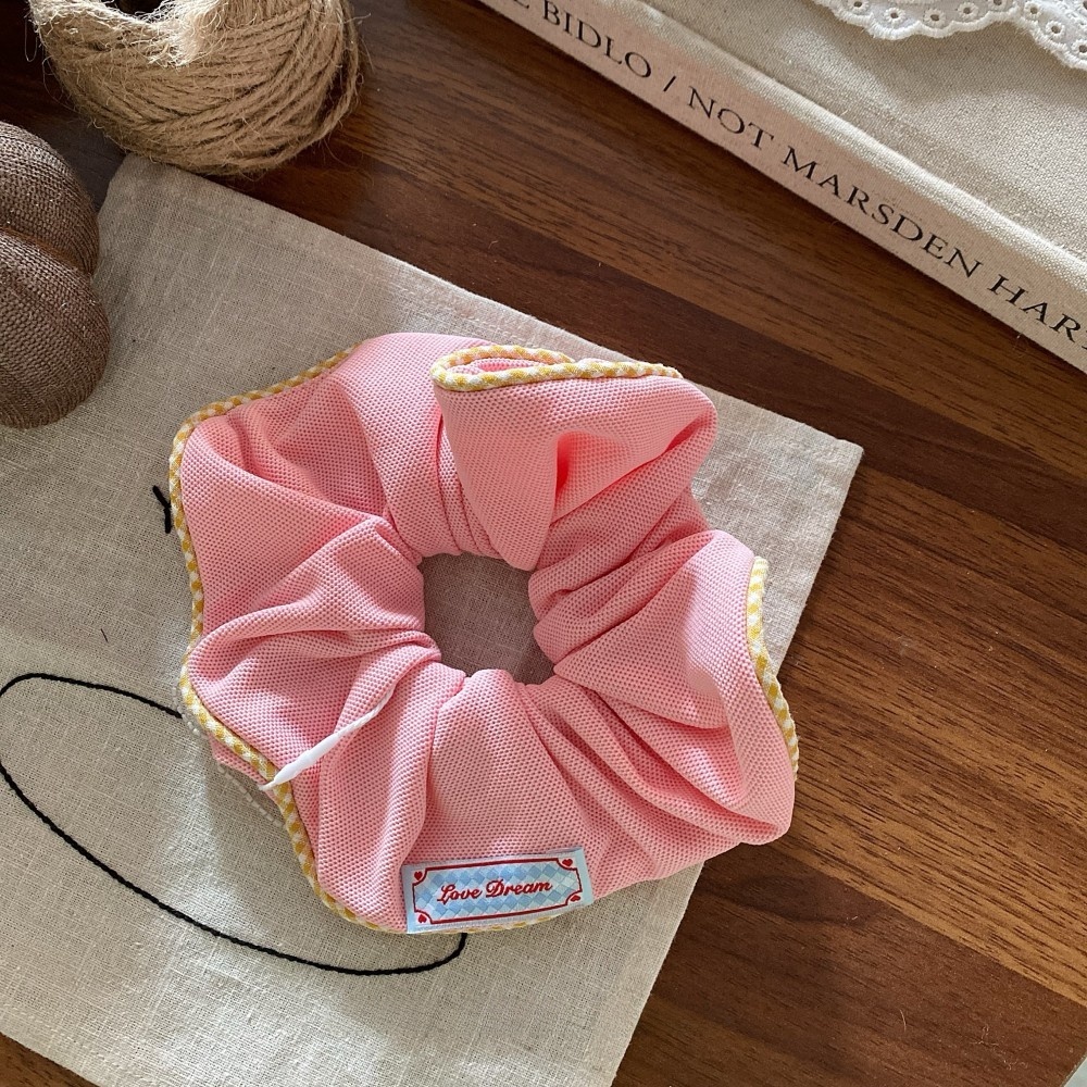 Women's Sweet Cloth Spring Hair Tie Rubber Band Colorful Pink Red Blue Yellow