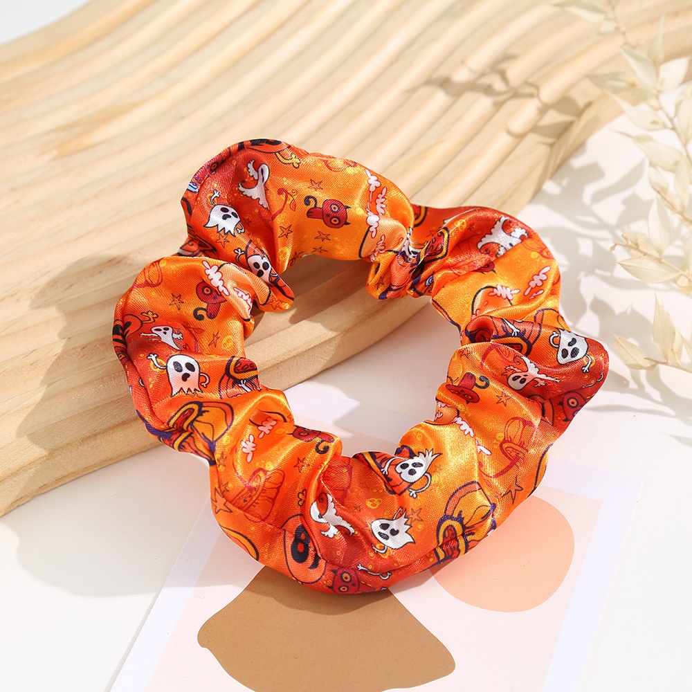 Women's Fall Street Polyester Hair Tie Halloween Pumpkin Pattern